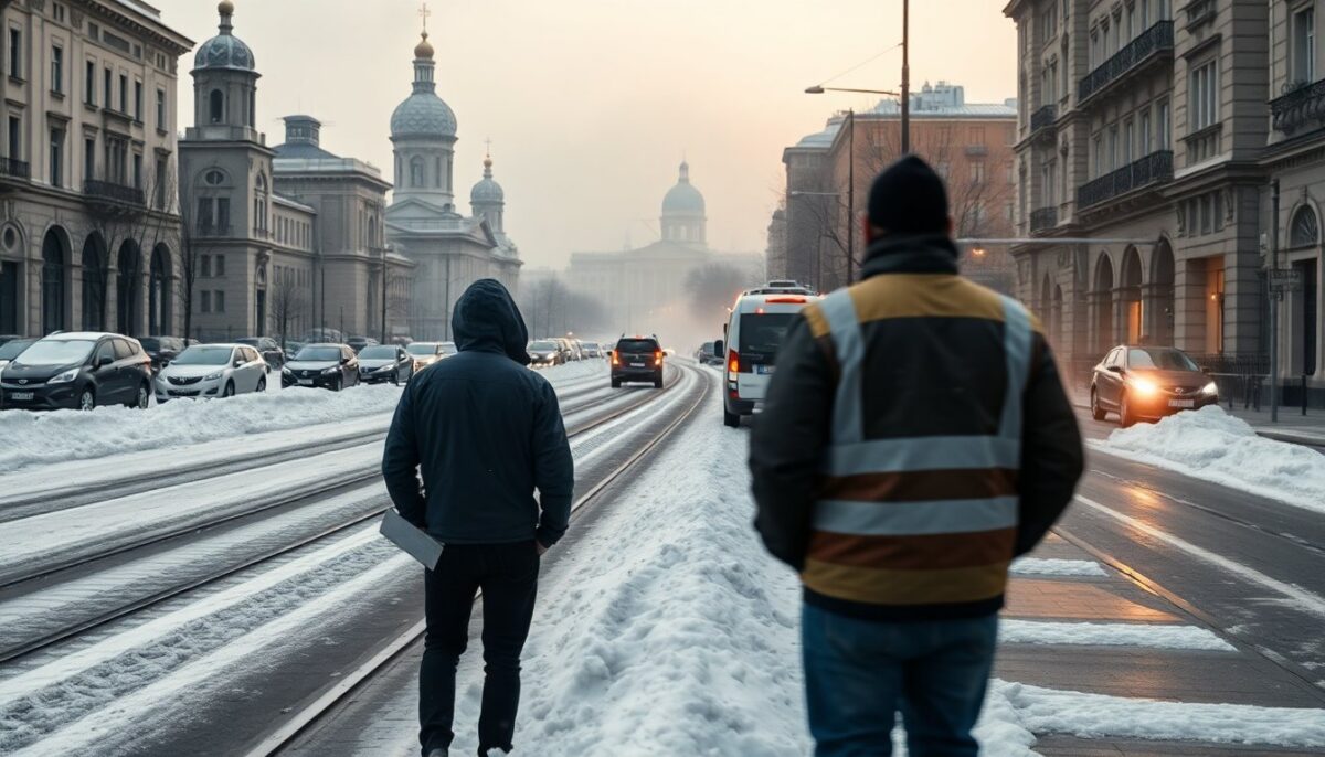 Tempesta primaverile a Mosca: nevicata record e disagi annunciati