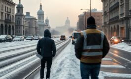 Tempesta primaverile a Mosca: nevicata record e disagi annunciati