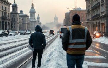 Tempesta primaverile a Mosca: nevicata record e disagi annunciati