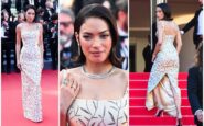 cannes elodie sul tappeto rosso con un look da diva daltri tempi 2