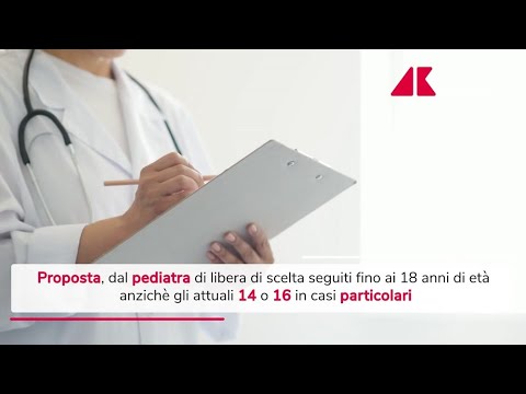 Dal pediatra fino a 18 anni d'età, la proposta nella bozza della riforma sui medici di famiglia