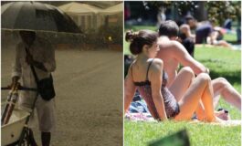 Diluvio di 48 ore su tre regioni e caldo fino a 34 gradi ecco la perturbazione che spacca lItalia 265x160