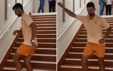 Djokovic come Michael Jackson al Roland Garros moonwalk dopo la vittoria 364x230