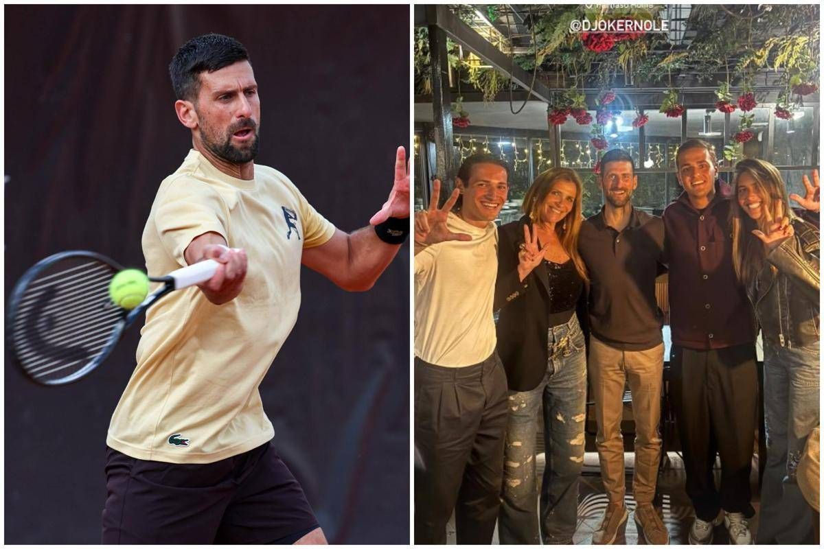 Djokovic, omaggio a Mihajlovic: cena a Roma con la famiglia