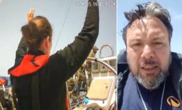 Flotilla Carotenuto e Mantovani arrivati in Italia. Il racconto Manette mitra puntati e persone ferite 265x160