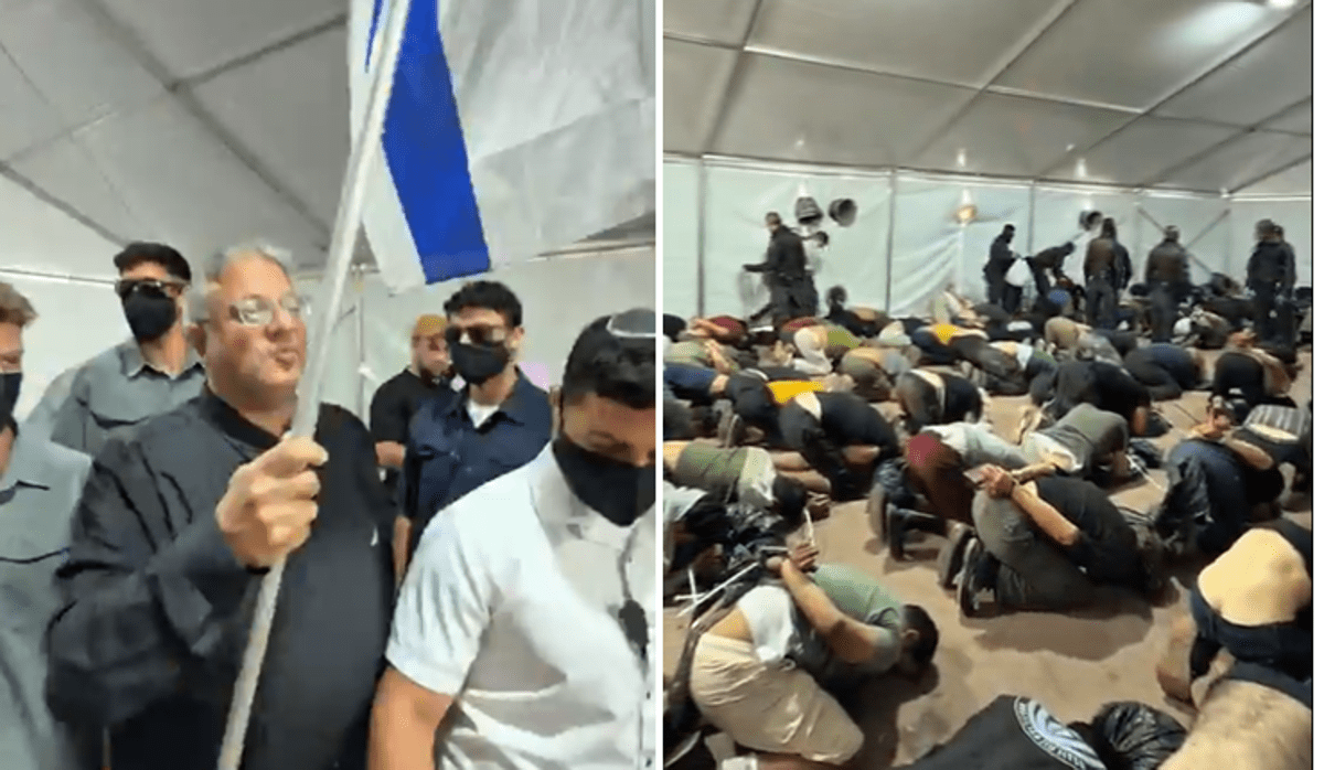 Flotilla, ministro Ben Gvir tra attivisti detenuti e inginocchiati. Meloni-Tajani: "Inaccettabile". Convocato ambasciatore