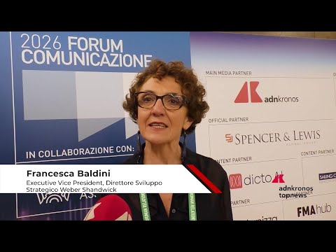 Forum Comunicazione 2026: Baldini (Weber Shandwick), ‘con ai vince la qualità: tone of voice
