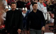 furia simeone con arteta rissa tra panchine in arsenal atletico madrid 2