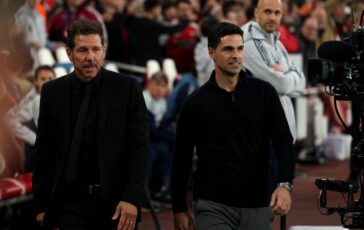 Furia Simeone con Arteta rissa tra panchine in Arsenal Atletico Madrid 364x230