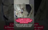 gerusalemme oltraggio di un colono ai cristiani sputi e insulti contro la cattedrale di s giacomo 2