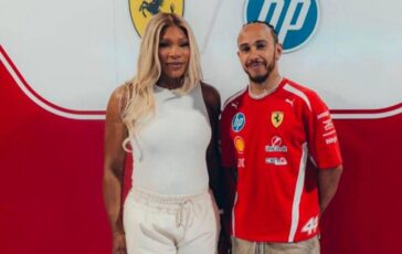 Gp Miami Serena Williams nel box Ferrari con Hamilton e Leclerc Sono venuta a salutare i miei amici 364x230