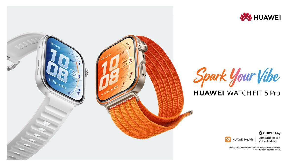 Huawei: benessere, fitness e stile da portare al polso, arriva Watch fit 5 Series﻿