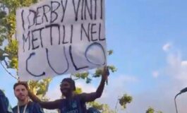I derby mettili nel c. Procura Figc apre fascicolo su striscione anti Milan di Thuram nella festa scudetto dellInter 265x160