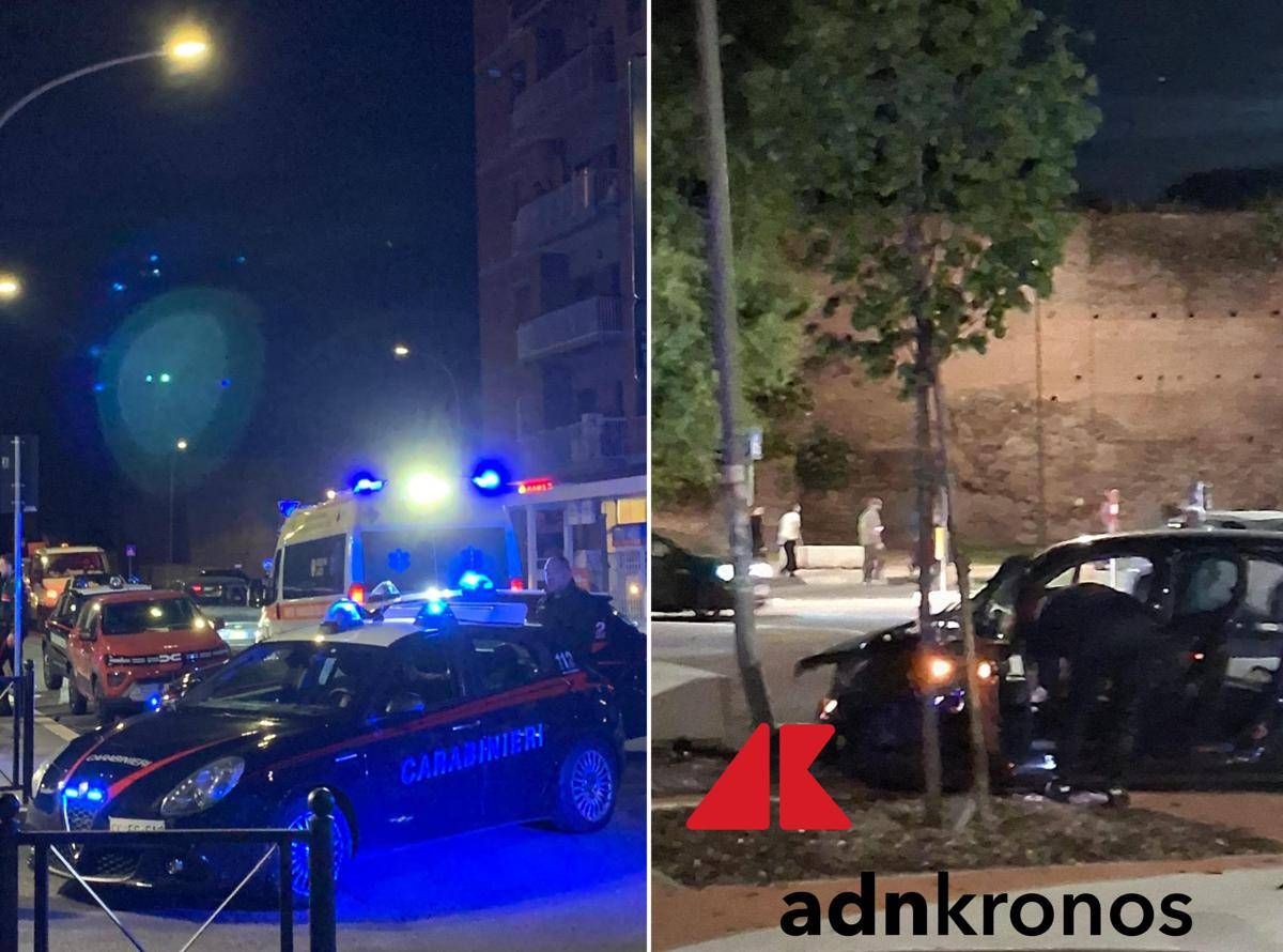 Inseguimento a Testaccio: auto in fuga si schianta su una rotonda. Fermato il conducente