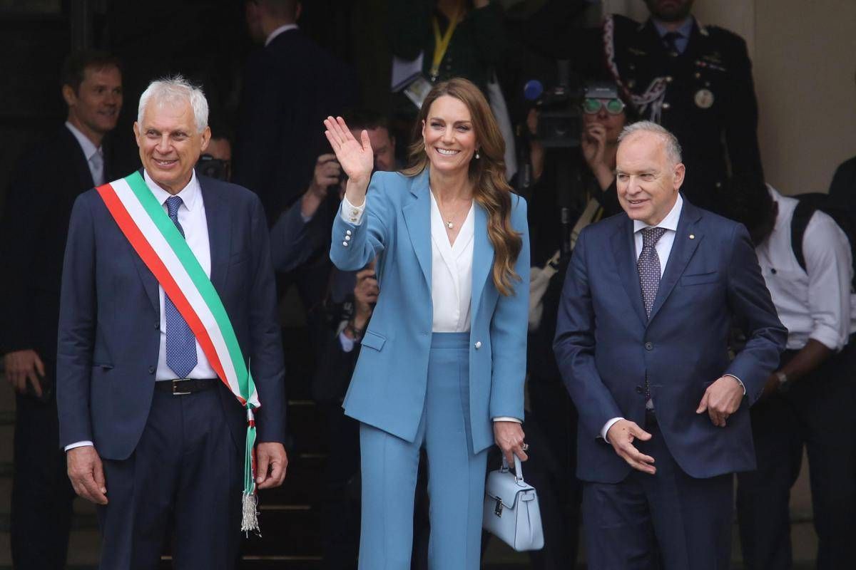 Kate è arrivata a Reggio Emilia, è il suo primo viaggio all'estero dopo la malattia