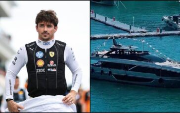 Leclerc vacanza. da sogno super yacht da 15 milioni per Charles 364x230