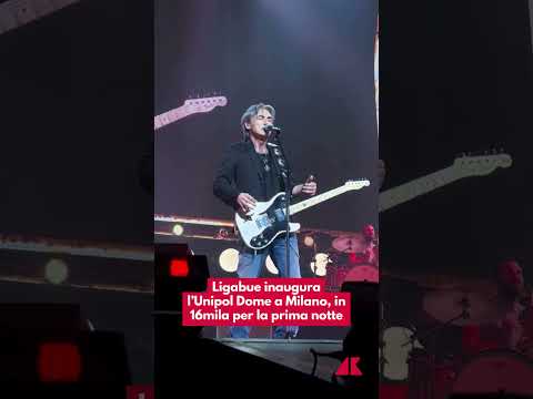 Ligabue inaugura l’Unipol Dome a Milano, in 16mila per la prima notte