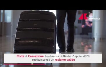 Mancata riconsegna del bagaglio in aeroporto per Cassazione e gia reclamo valido 364x230