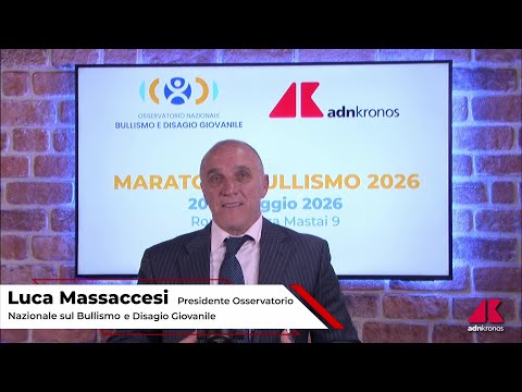 Massaccesi: "Maratona bullismo 2026, tutti insieme per fare la differenza"