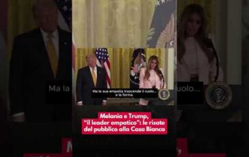 melania e trump il leader empatico le risate del pubblico alla casa bianca 2