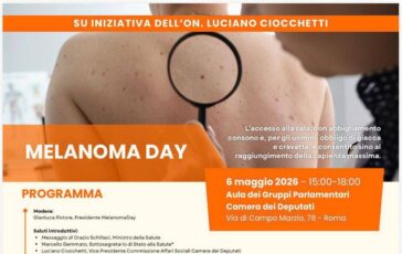 Melanoma in aumento tra giovani alla Camera focus su diagnosi precoce 364x230