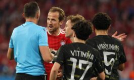 Mendes rischia espulsione Kompany chiede un rigore caos in Bayern Monaco Psg 265x160