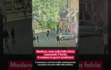 Modena auto sulla folla falcia i passanti 7 feriti 4 restano in gravi condizioni 364x230