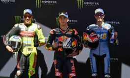 Motogp Alex Marquez vince gara sprint a Barcellona. Sul podio Acosta e Di Giannantonio 265x160