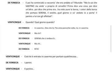 Omicidio Mollicone teste conferma Torriero disse che 1 giugno Serena era in caserma. Le intercettazioni 364x230