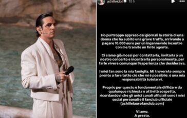 Paga 10mila euro per incontrare Achille Lauro ma e una truffa il gesto del cantante 364x230
