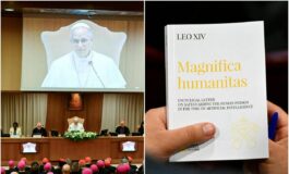 Papa Leone XIV presenta la sua prima enciclica Disarmiamo lIntelligenza artificiale restiamo umani 265x160