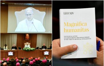 Papa Leone XIV presenta la sua prima enciclica Disarmiamo lIntelligenza artificiale restiamo umani 364x230