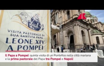 Papa Leone a Pompei quinta visita di un Pontefice nella citta mariana 364x230