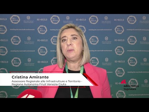 Rebuild 2026: ass. Amirante, ‘In Friuli nuove politiche abitative integrate per sostenere anche