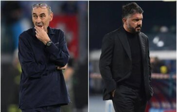 Serie A iniziato domino allenatori Sarri allAtalanta Gattuso alla Lazio 364x230