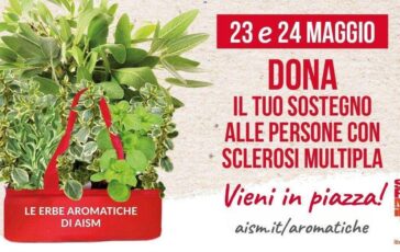 Settimana nazionale della sclerosi multipla tornano le erbe aromatiche Aism in 500 piazze 364x230
