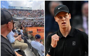 Sinner agli Internazionali ce Baggio e non solo tutti i vip in tribuna per Jannik 364x230