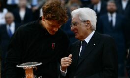 Sinner vince davanti al signor Mattarella e. si imbarazza Sono sempre nervoso con lui 265x160
