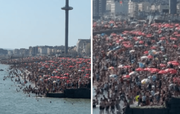 Spiaggia presa dassalto sold out di ombrelloni e lettini il video virale 364x230