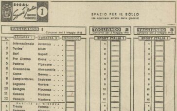 Totocalcio Sisal celebra gli 80 anni della schedina 364x230