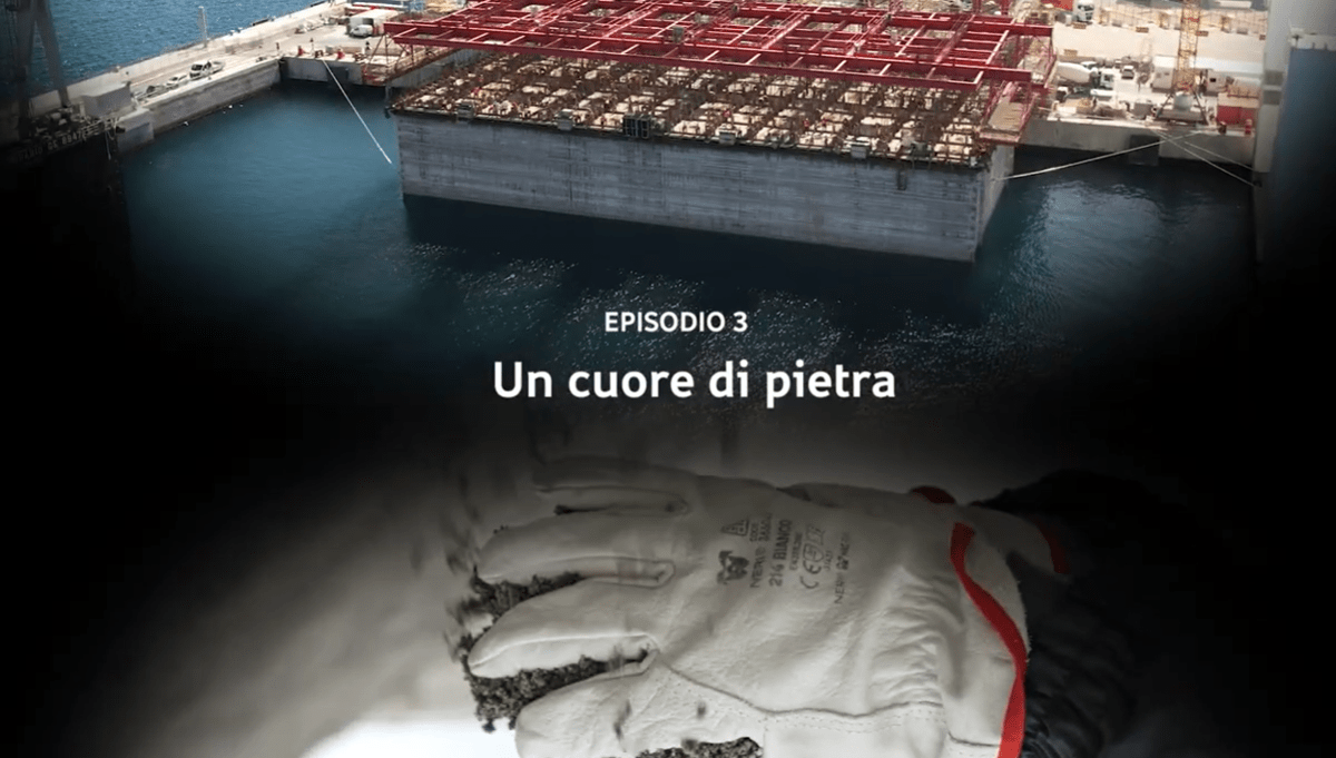 Webuild, 'un cuore di pietra' per la nuova diga Foranea di Genova