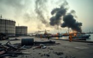 Attacco con droni ucraini provoca incendio in un terminal petrolifero a Novorossiysk