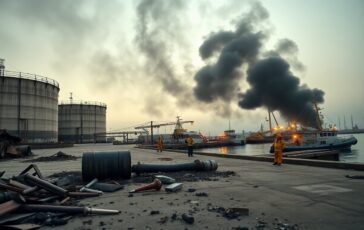 Attacco con droni ucraini provoca incendio in un terminal petrolifero a Novorossiysk