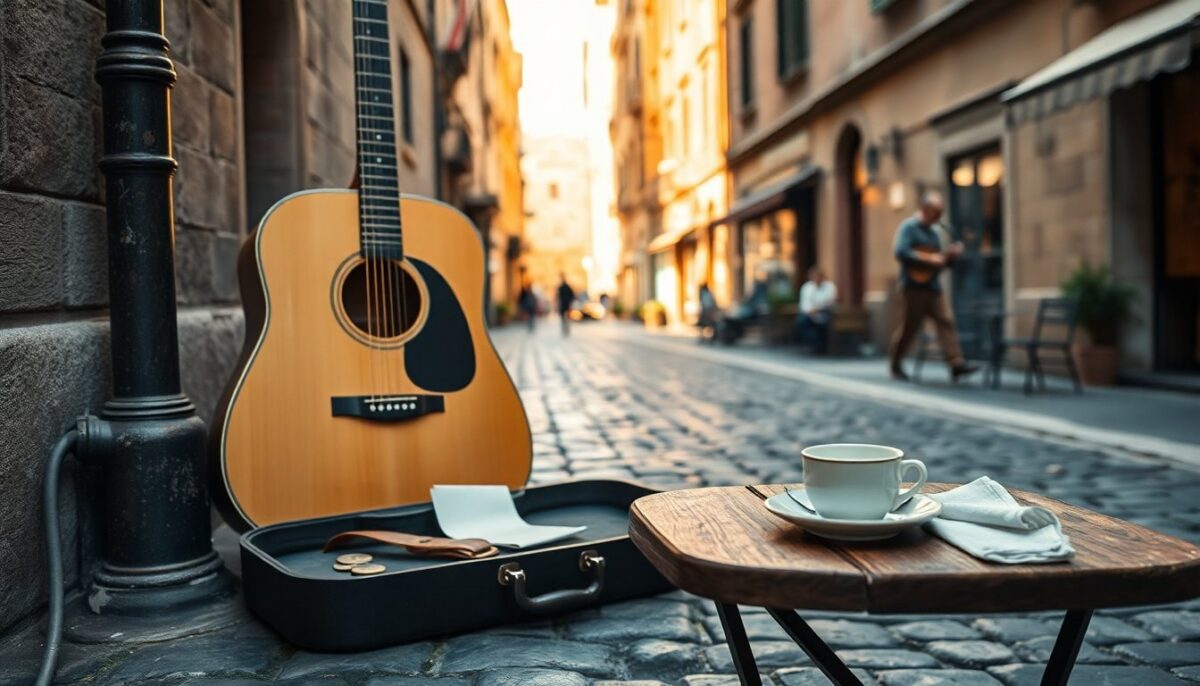 Concerto a sorpresa di Fulminacci in via della Pelliccia