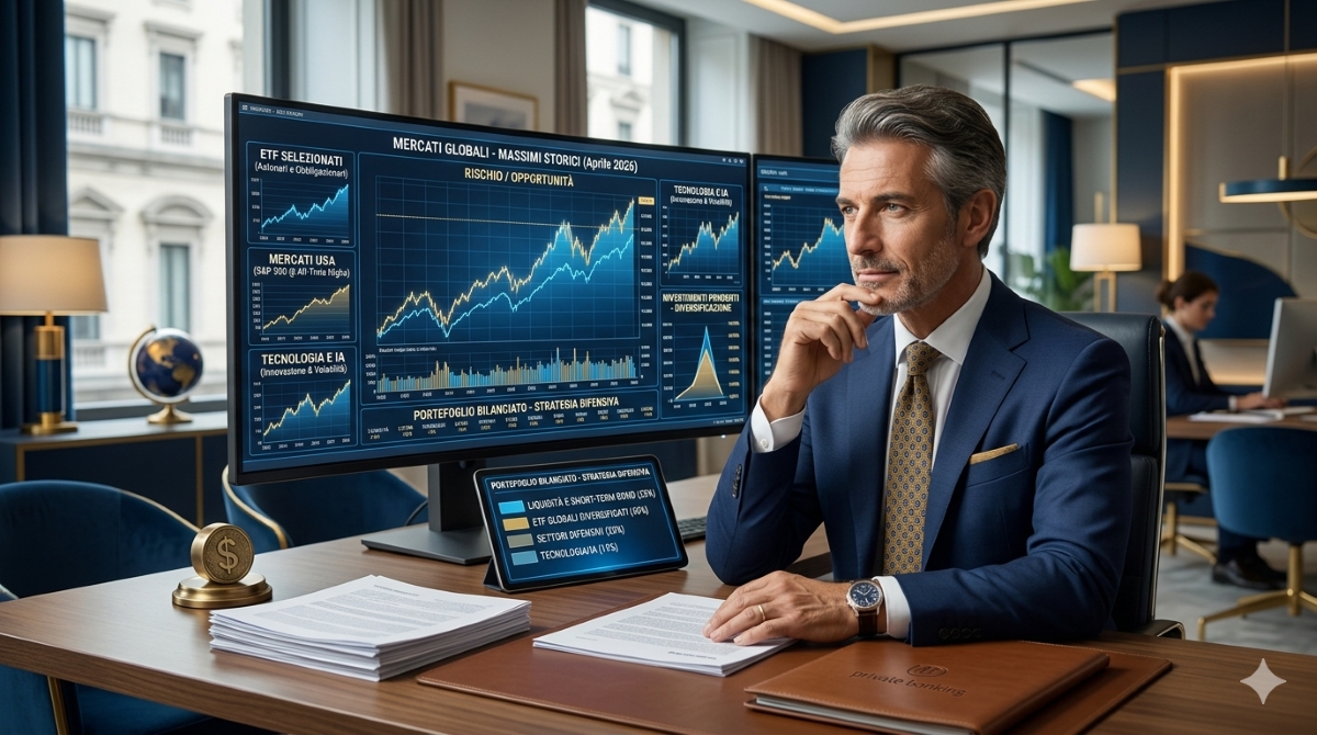 Mercati ai massimi nel 2026, ma gli italiani restano prudenti: boom ETF e investimenti graduali