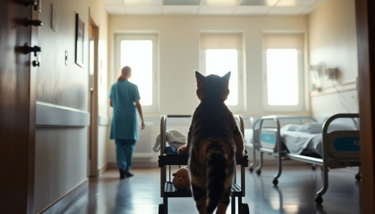 Pitagora al Meyer, il gatto che entra in reparto per la pet therapy