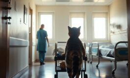Pitagora al Meyer, il gatto che entra in reparto per la pet therapy