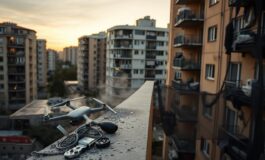 Presunto drone russo si schianta su un condominio a Galați: due feriti lievi