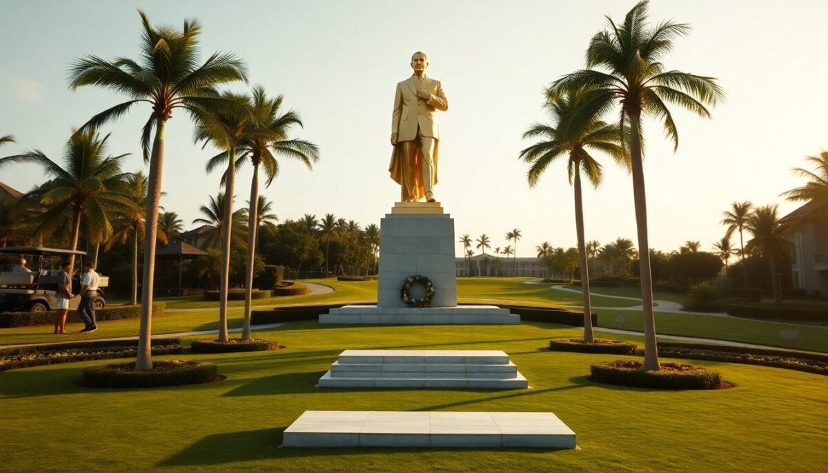 Statua monumentale di Donald Trump a Doral: dettagli e polemiche