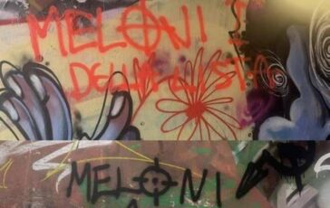A Firenze scritte choc con minacce a Meloni Sei la prima della lista 364x230